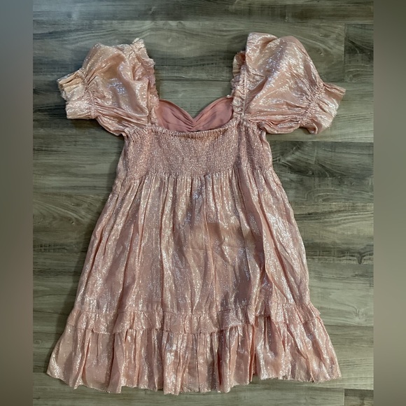 Love Sam Shimmer and Shine Ruffle Mini Dress from Free People - Picture 5 of 8